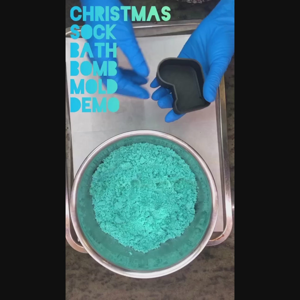 Christmas Sock Bath Bomb Mold - The Bath Time