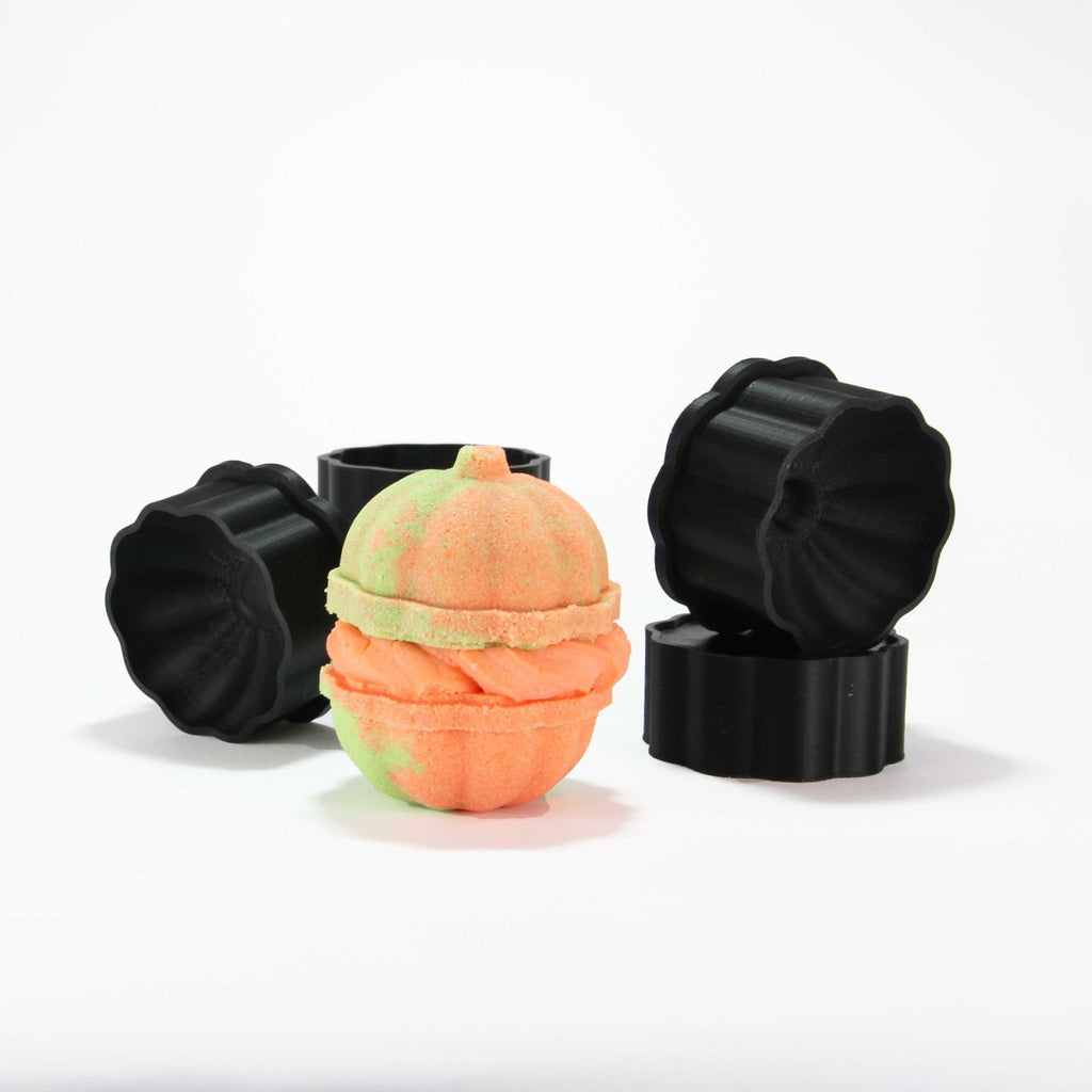 TWO Halves of 3D PUMPKIN Bath Bomb Mold - The Bath Time